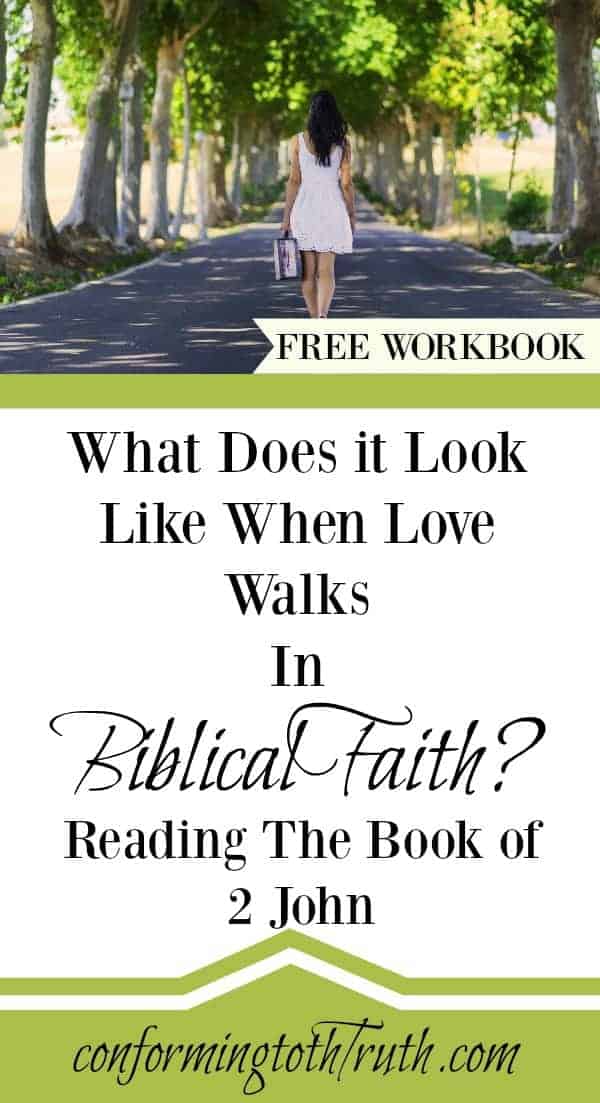 Learning to walk in the Love of the truth. 2 John is a small 13 verse letter all about teaching us what walking in true love is. Join Conformingtothetruth as we read through this love packed book. 