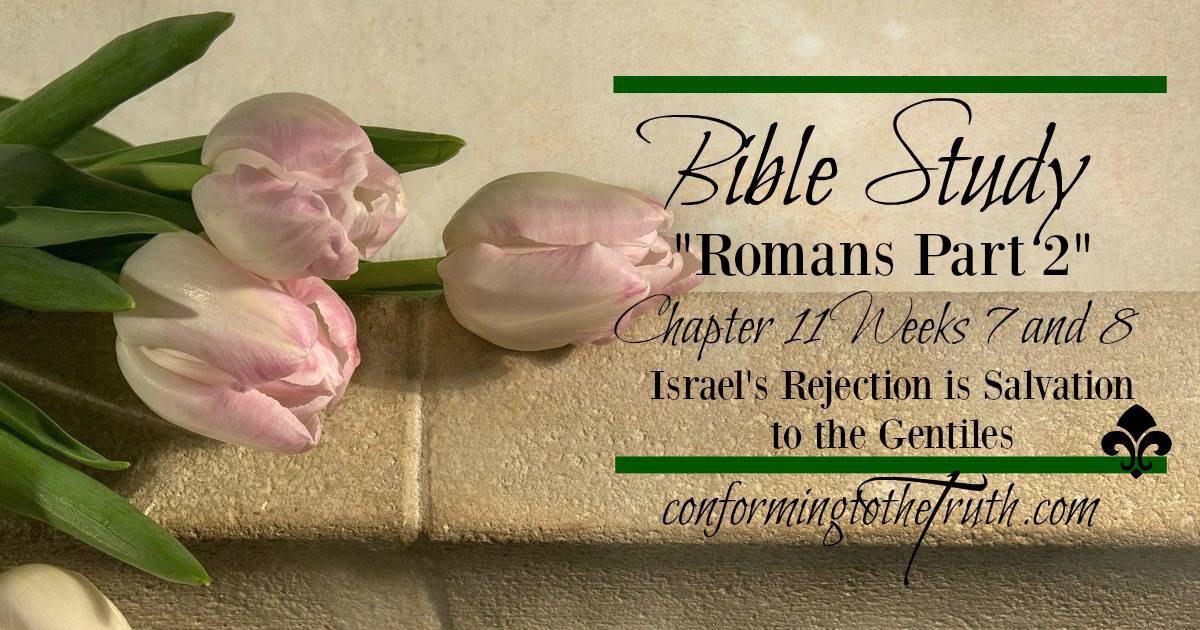 Israel's rejection means salvation for the Gentile! God made promises to the nation of Israel that reaches to the Gentile nations. Join me in a Bible Study of Romans chapter 11 to learn about these wonderful truths!