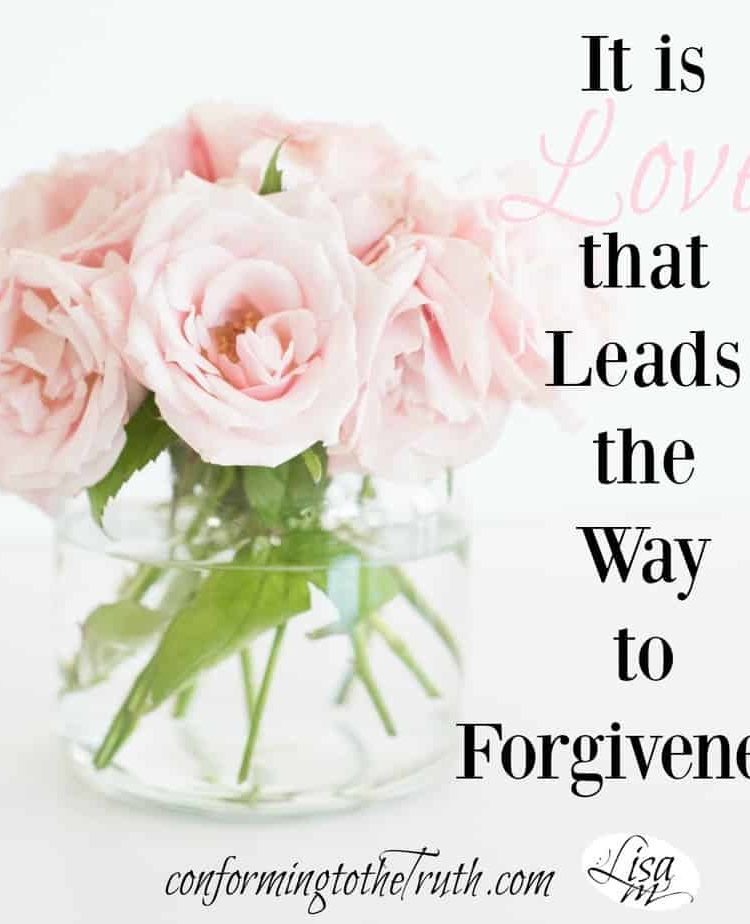 It is the gift of love that leads the way to complete forgiveness. Believers are called to extend love even when the have been wronged.