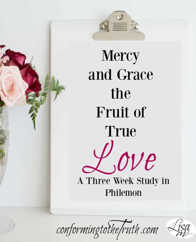 Grace and mercy the fruit of true love. Do we run to others who have wronged us with the same love that Christ extended to us?